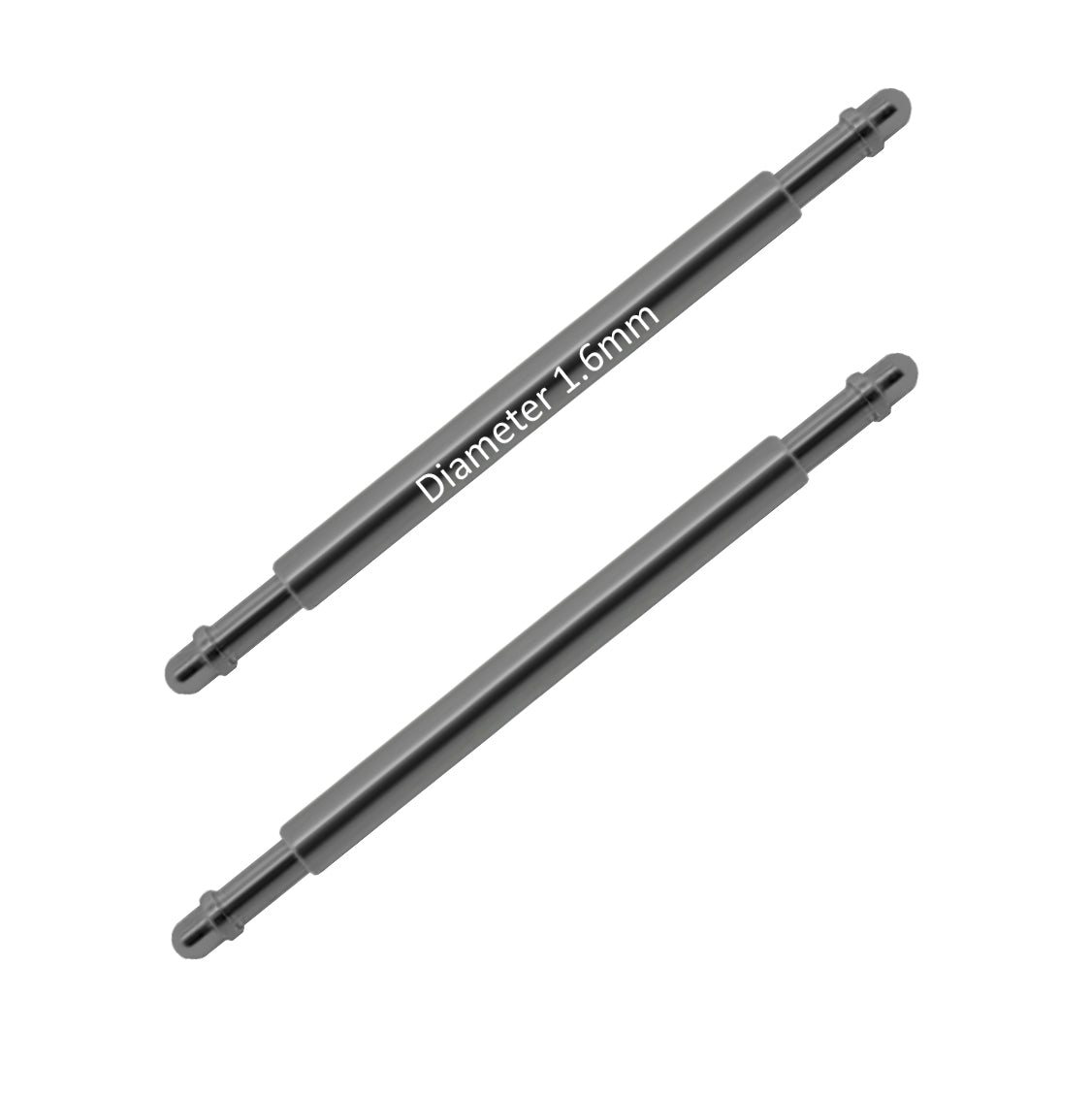 Masar 8mm a 22mm BXT Ø 1,6mm - Barre a molla per cinturino orologio - Acciaio inossidabile - 1,0mm - 2 pz