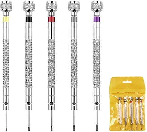 Cacciavite piatto Tool 5 per orologi, gioielli - con punta di ricambio