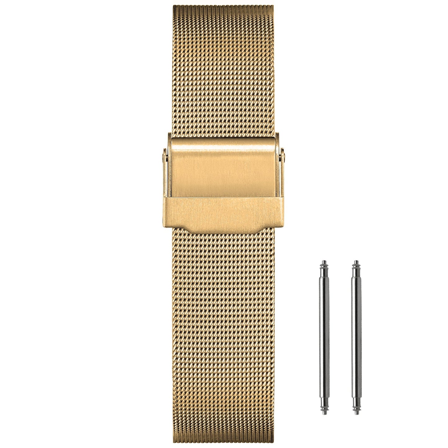 12mm Maglia Fine Ø 0,4mm - Cinturino Orologio Maglia Milanese - Universale - Oro Or