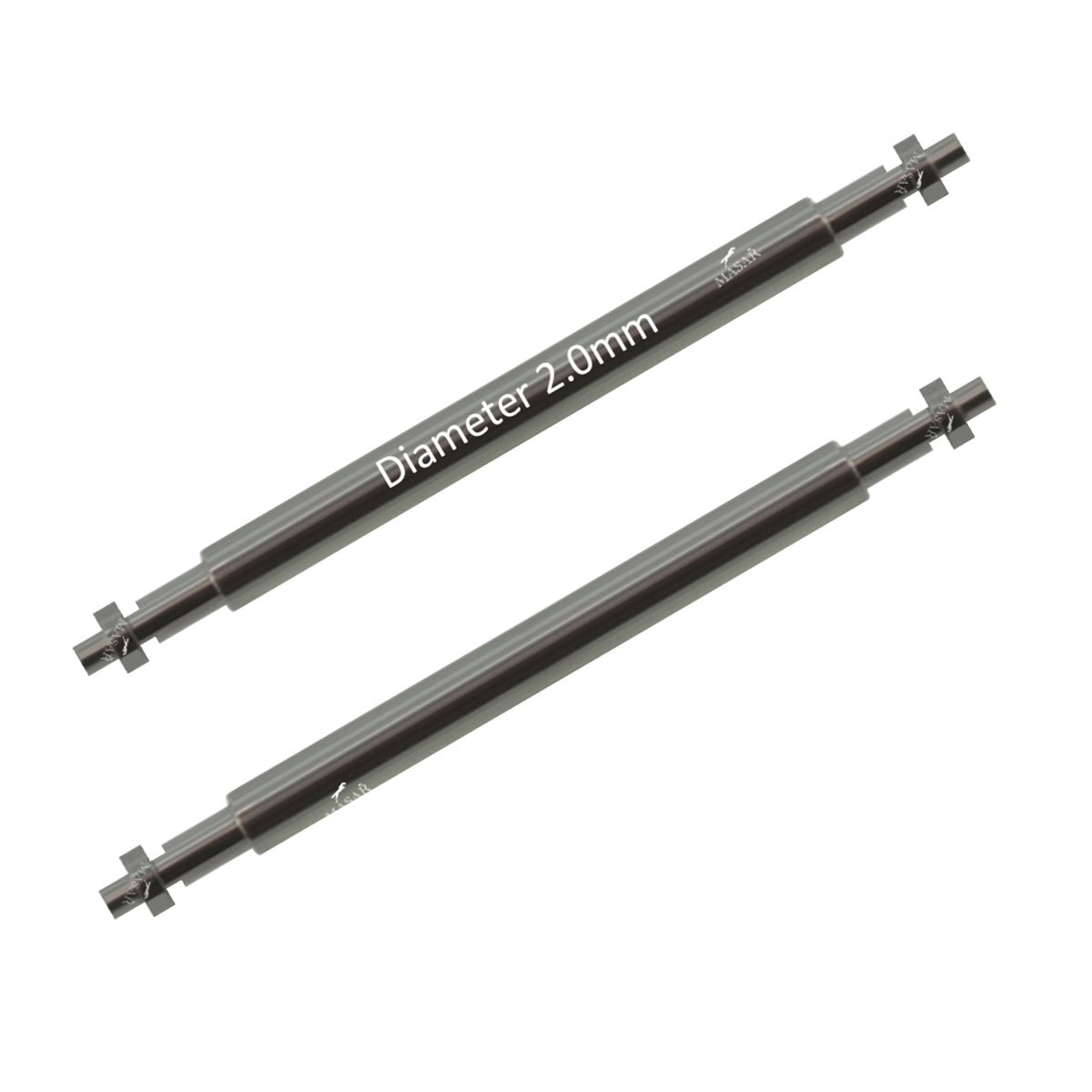 Masar 18mm a 24mm XFP Ø 2,0mm - Barrette a molla per cinturino orologio - Acciaio inossidabile 316L - 1,1mm - 2 pz