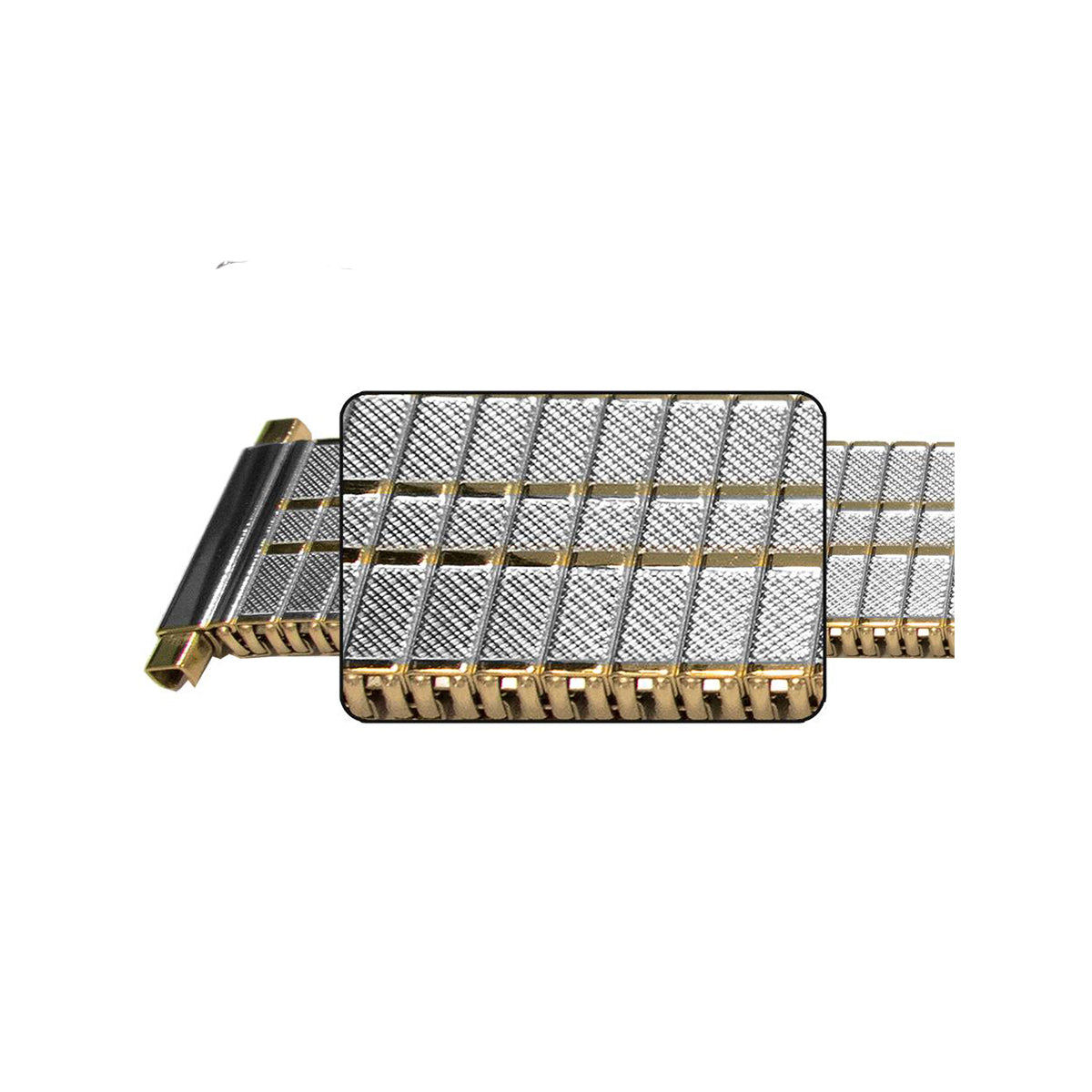 18mm) 20mm 22mm Catena Modello Elastico Cinturino Orologio Argento/Argento Oro/Oro Acciaio Specchio