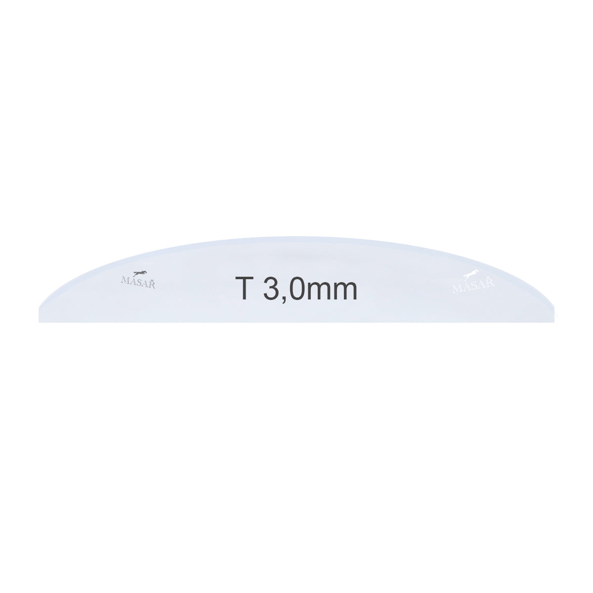 Masar Spessore 3,0 mm - Ø 27,0 mm a 40,0 mm - Vetro per orologio - Completamente piatto e bombato - Minerale rotondo - 1 pz