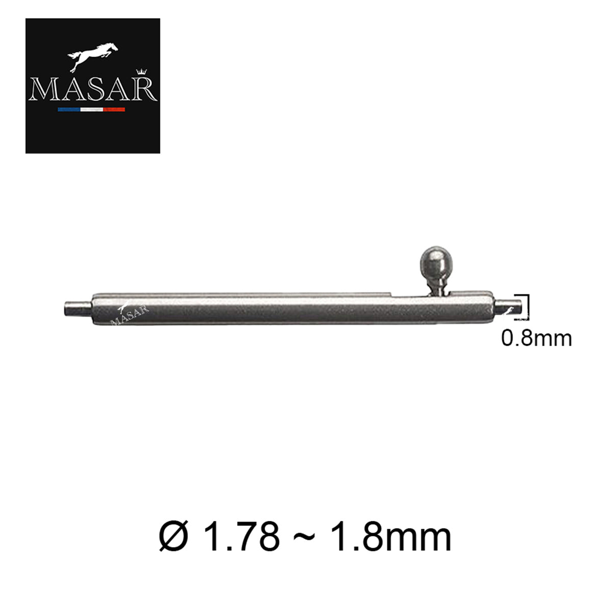 Da 12 mm a 24 mm Ø 1,78 mm - Barre a molla - Compatibili con Rolex - Leva a sgancio rapido - 2 pezzi