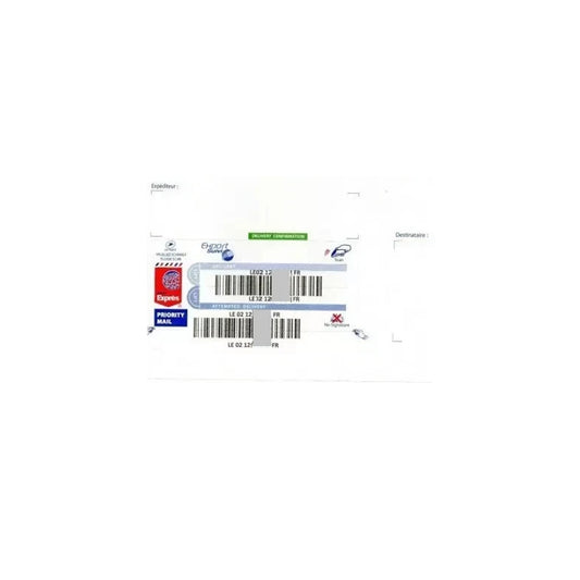 Etichette EXPORT TRACKING Bollino Internazionale LA POSTE Lettre Monde Exprimid - 100 Pz - Per Buste Formato DL 110 x 220