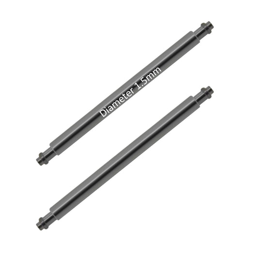 Masar XSF Ø 1,5mm - Barra a molla - cinturino per orologio - Corto / Punta corta - 0,7mm - Acciaio inossidabile 2 pz