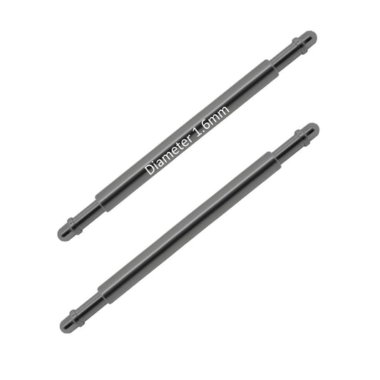 Masar 8mm a 22mm BXT Ø 1,6mm - Barre a molla per cinturino orologio - Acciaio inossidabile - 1,0mm - 2 pz