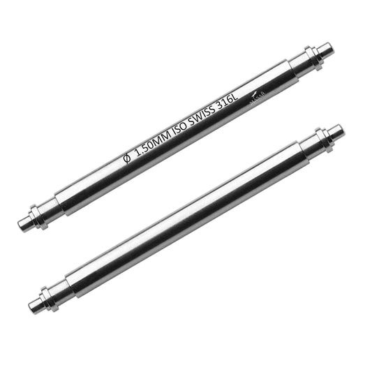 Masar 6mm a 28mm XTS Ø 1,5mm - Barre a molla per cinturini per orologi - Acciaio inossidabile 316L - 0,7mm - Swiss Made - 2 pezzi