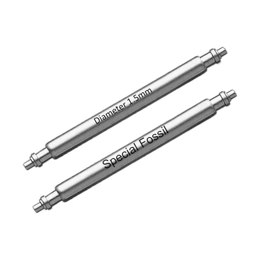 Masar XT Ø 1,5mm - Barre a molla per cinturino orologio - Acciaio inossidabile - Speciale Fossil tra gli altri - 2 pz