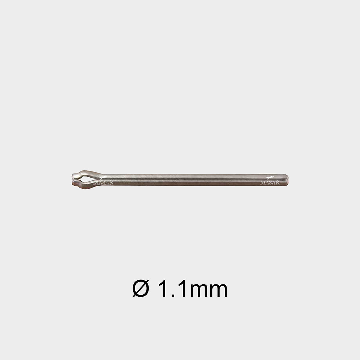 Masar Premium Ø 1,1mm - Perno diviso - per cinturino orologio - Acciaio inossidabile 316L - 2 pezzi