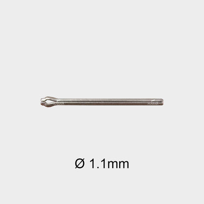 Masar Premium Ø 1,1mm - Perno diviso - per cinturino orologio - Acciaio inossidabile 316L - 2 pezzi
