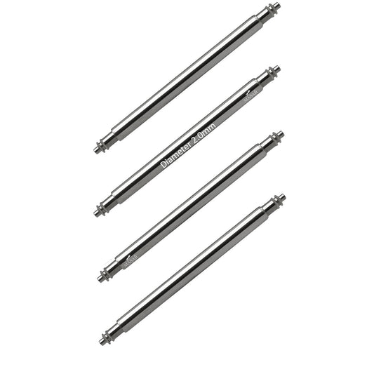 4 Barre a molla rinforzate da 19 mm per orologio – Acciaio 316L