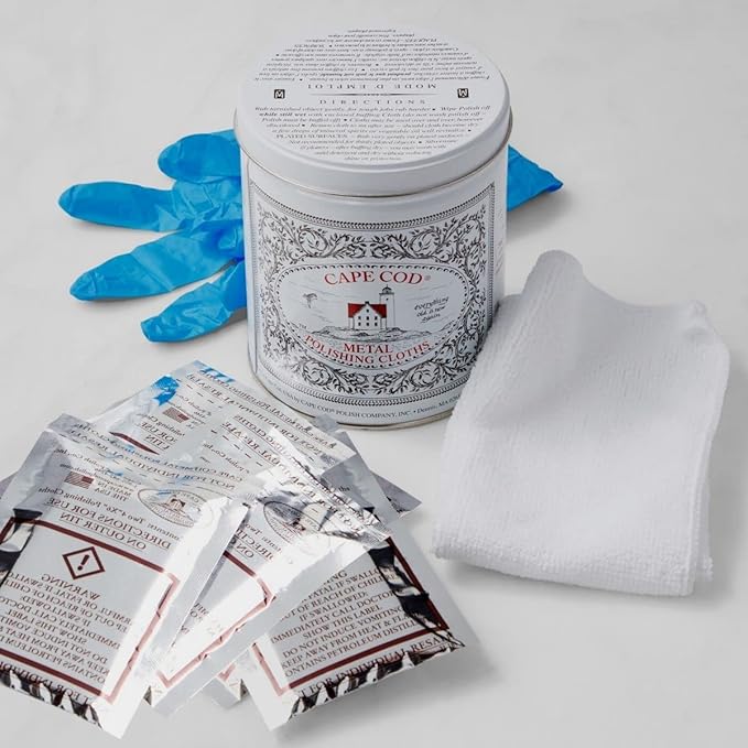 Kit di panni per lucidatura dei metalli Cape Cod - Salviette - Ristrutturazione cinturini per orologi.