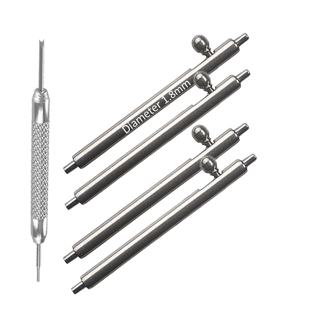Cinturino magnetico Masar - Sgancio rapido - Cinturino in maglia milanese - Argento universale