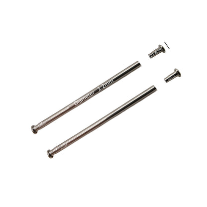 Rivetto - 10mm a 24mm Ø 1,2mm - Testa H Ø 1,8mm - Chiusura per cinturino orologio - 2 Pz