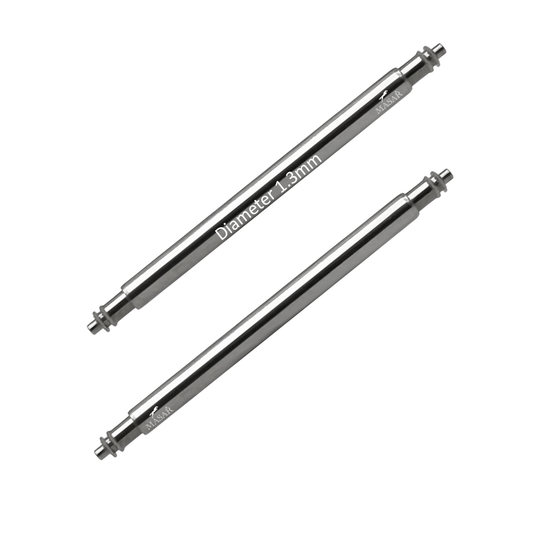 Masar SLX Ø 1,3mm - Barrette a molla per cinturino orologio - Acciaio inossidabile 316L - 0,7mm - 2 pz
