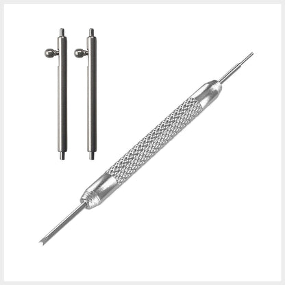 Cinturino per orologio in maglia di acciaio Milanese Premium da 20 mm, a sgancio rapido, argento