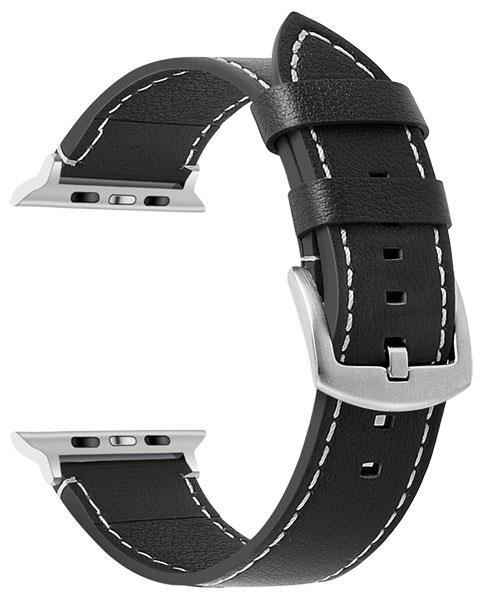 3 colori - Pelle con cuciture bianche - Cinturini - Compatibile con Apple Watch