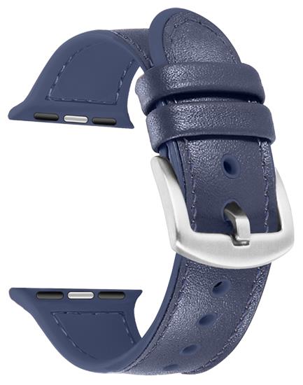 4 colori - Pelle ibrida / silicone - Cinturini - Compatibili con Apple Watch