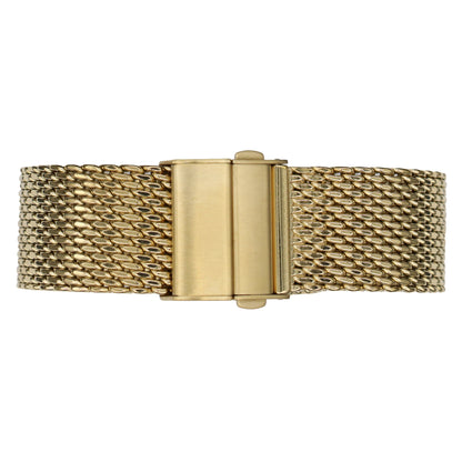22mm BiG Mesh Ø 1mm Fibbia Deployante - Cinturino Orologio Uomo Mesh, Milanese - Universale - Oro / Oro