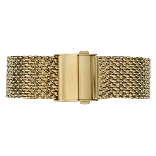 22mm BiG Mesh Ø 1mm Fibbia Deployante - Cinturino Orologio Uomo Mesh, Milanese - Universale - Oro / Oro