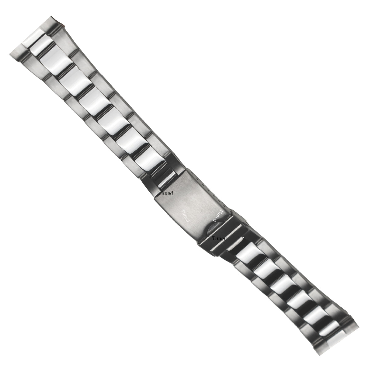 Bracciale in acciaio spazzolato lucidato a specchio compatibile con Rolex Oyster - estremità dritte per uomo 18 mm 19 mm 20 mm 21 mm 22 mm 23 mm