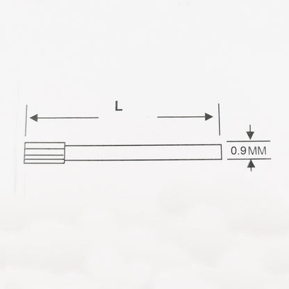 Masar Ø 0,9mm - Pin Bar - zigrinato - dentellato - Cinturino per orologio - Acciaio inossidabile 316L - 2 pezzi