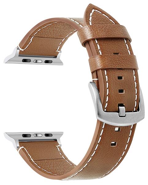 3 colori - Pelle con cuciture bianche - Cinturini - Compatibile con Apple Watch