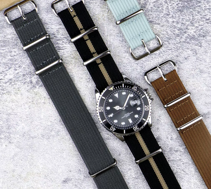 21 colori - cinturino in nylon nato bracciale fascia da braccio 18mm 19mm 20mm 22mm