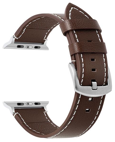 3 colori - Pelle con cuciture bianche - Cinturini - Compatibile con Apple Watch