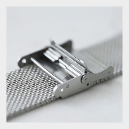 10mm Maglia Fine Ø 0,4mm - Cinturino Orologio Maglia Milanese - Universale - Argento