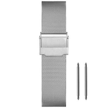 10mm Maglia Fine Ø 0,4mm - Cinturino Orologio Maglia Milanese - Universale - Argento