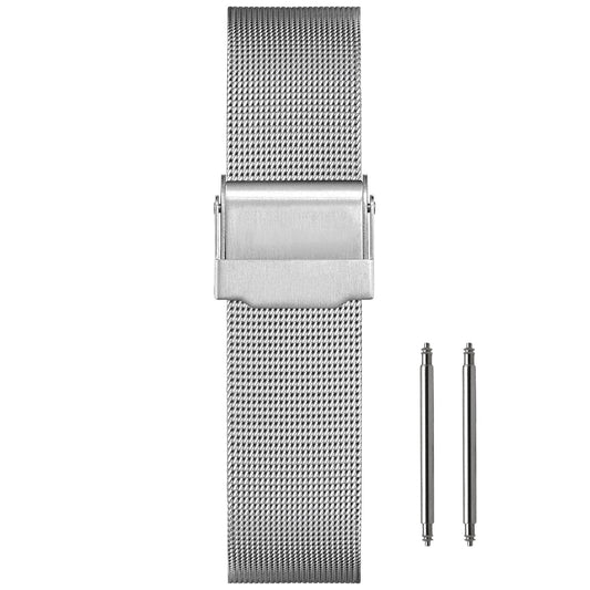 10mm Maglia Fine Ø 0,4mm - Cinturino Orologio Maglia Milanese - Universale - Argento