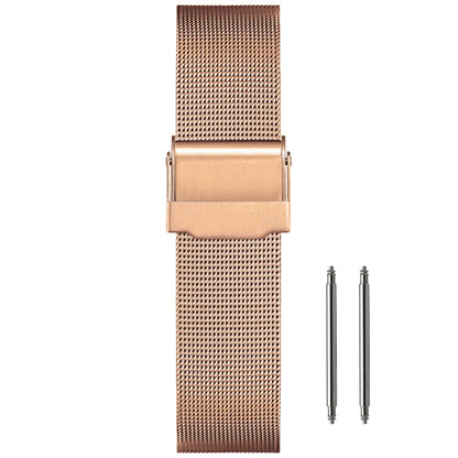 14mm Maglia Fine Ø 0,4mm - Cinturino Orologio Maglia Milanese - Universale - Oro Rosa