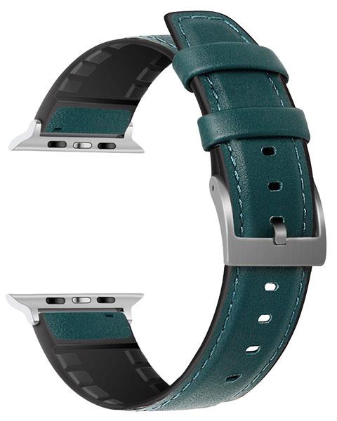 4 colori - Pelle ibrida TPU - Cinturini - Compatibile con Apple Watch