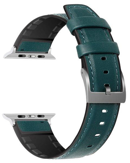 4 colori - Pelle ibrida TPU - Cinturini - Compatibile con Apple Watch