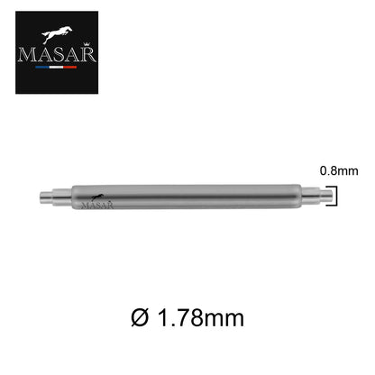 Masar 2 pezzi + 1 utensile - SLX Ø 1,78 mm - Barre a molla per cinturino orologio - acciaio inossidabile 316L - 0,8 mm