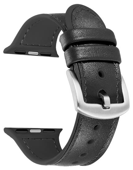 4 colori - Pelle ibrida / silicone - Cinturini - Compatibili con Apple Watch