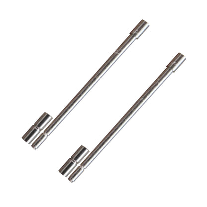Masar Ø 1,2mm - Perni - Tubi - Perni di serraggio - dentellati - per cinturino orologio - Acciaio inossidabile - Set da 2 paia