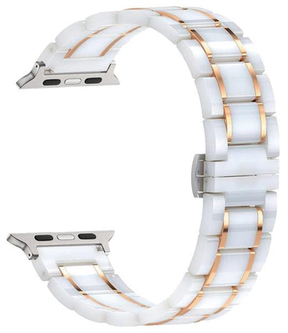 6 colori - Ceramica e metallo - Bracciali - Compatibili con Apple Watch