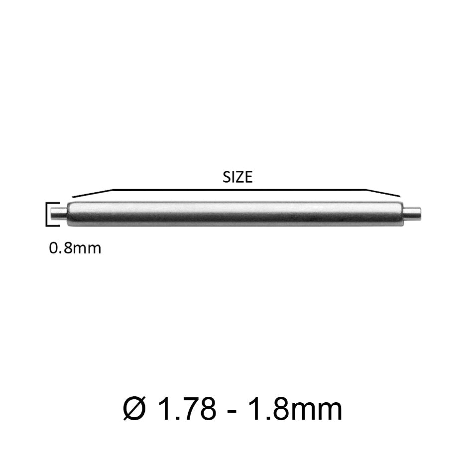 Masar 18mm a 24mm XSS Ø 1.78mm - Barrette a molla per cinturino orologio - 0.8mm - Acciaio inossidabile 316L - 2 pz