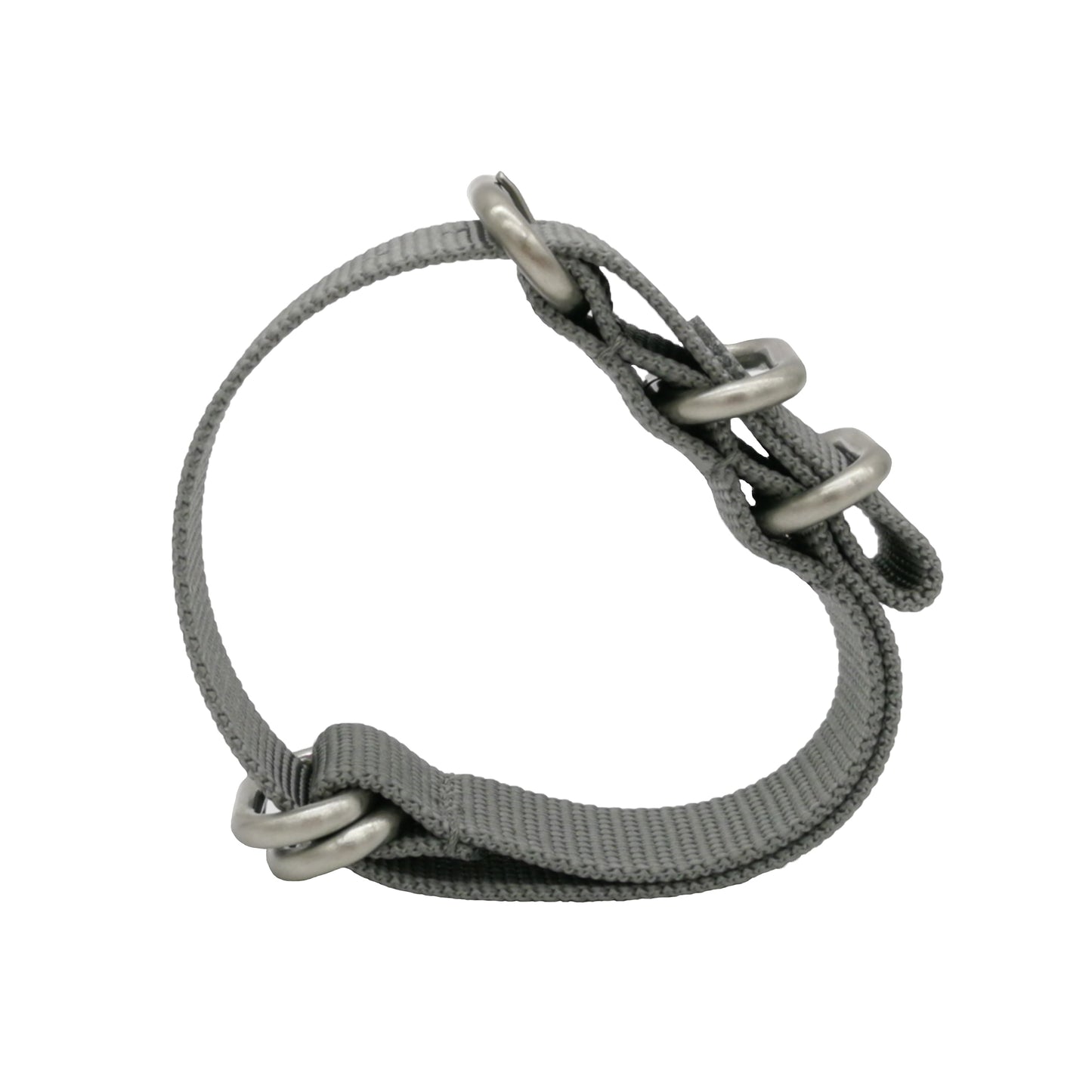 Masar ZULU Nato Grey Steel | Cinturino per orologio da uomo Heavy Duty - Rigido e spesso 2 mm - Grigio/Raso