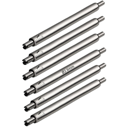 Masar compatibile Panerai 6 pezzi 22mm 24mm 26mm Ø 2,6mm 316L chiusura a barra a molla - acciaio inossidabile