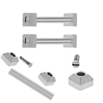 Masar Screw compatibile con tubo Cartier Pasha - Barra a vite - Perno - Cinturino per orologio - Argento - 2 pezzi