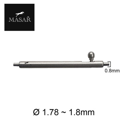 Masar XSA Ø 1,78 mm - Barre a molla per cinturino orologio - Sgancio rapido con leva - 0,8 mm - Acciaio inossidabile 2 pezzi