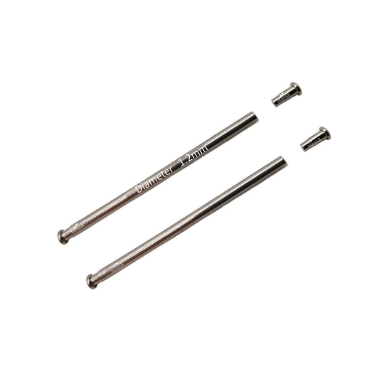 Rivetto - 10mm a 32mm Ø 1,2mm - Testa H Ø 1,5mm - Chiusura per cinturino orologio - 2 Pz