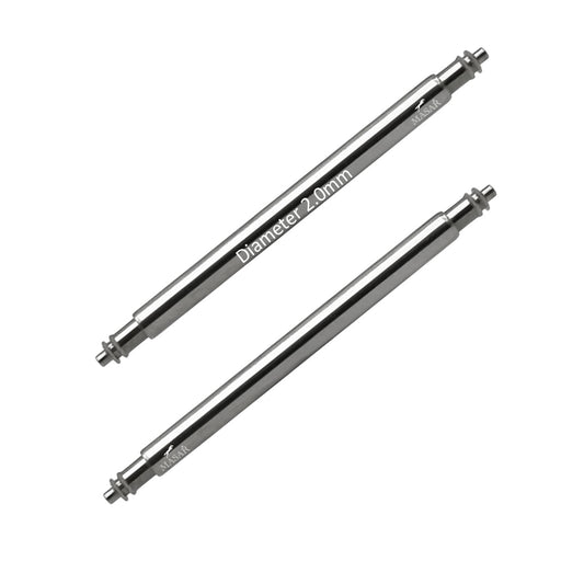 Masar SLX Ø 2,0mm 2mm - Perni, Barre a molla per cinturino orologio - Acciaio inossidabile 316L - 0,8mm - 2 pezzi