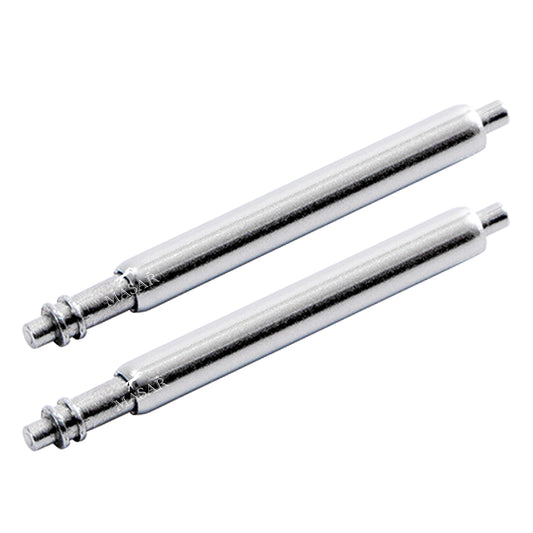 26mm Ø 2,5mm - Barra a molla - Cinturino a bracciale - Compatibile con Garmin - Acciaio inossidabile 316L - 2 pezzi