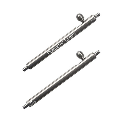 Masar XSA Ø 1,5 mm - Barre a molla per cinturino orologio - Sgancio rapido - Acciaio inossidabile 304L - 0,8 mm - 2 pezzi