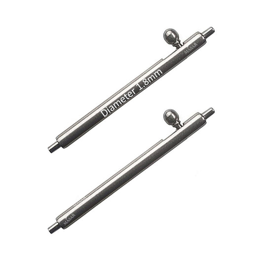 Masar XSA Ø 1,78 mm - Barre a molla per cinturino orologio - Sgancio rapido con leva - 0,8 mm - Acciaio inossidabile 2 pezzi