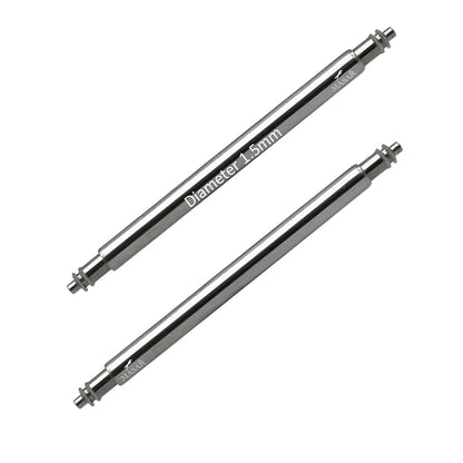 Masar SLX Ø 1,5mm - Barrette a molla per cinturino orologio - Acciaio inossidabile 316L - 0,8mm - 2 pz
